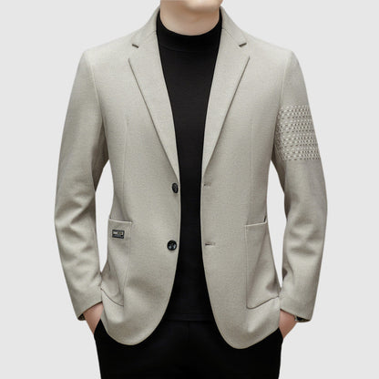 Men's Elegant Jacket Wool Stylish Black