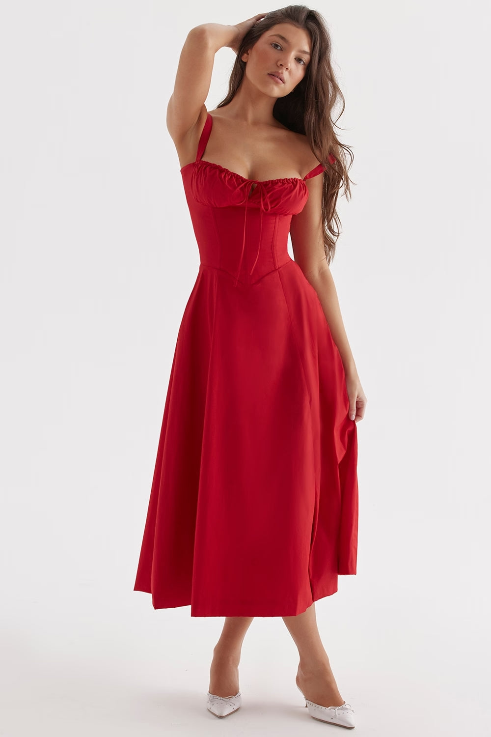 Women's Floral Print Spring Party Dress