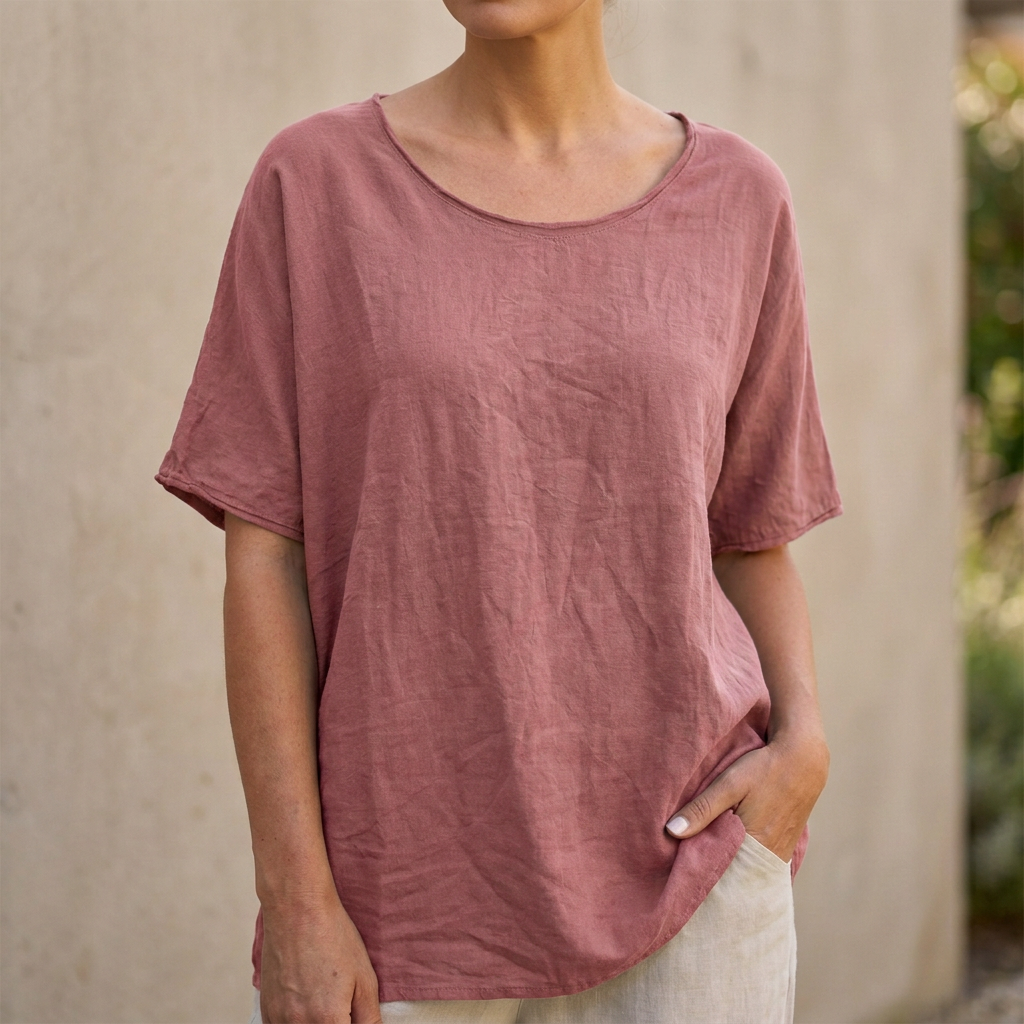 Women's Relaxed Fit Scoop Neck T-Shirt