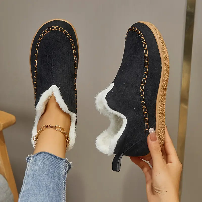 Women's Round Toe Ankle Boots Comfortable - VibreMode