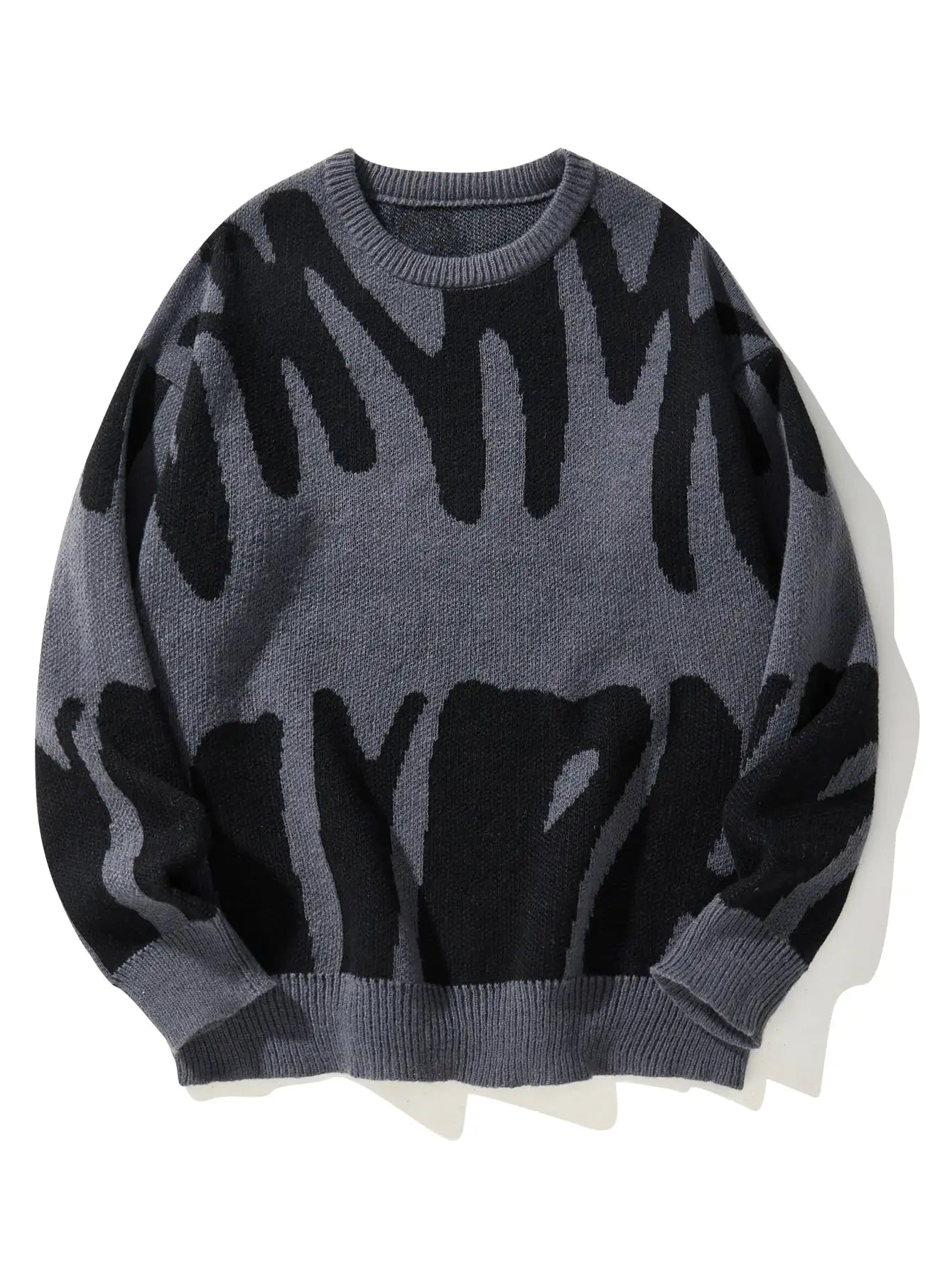 Colorful Geometric Knit Sweater