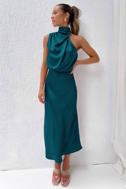 Elegant Women's Halter Evening Dress