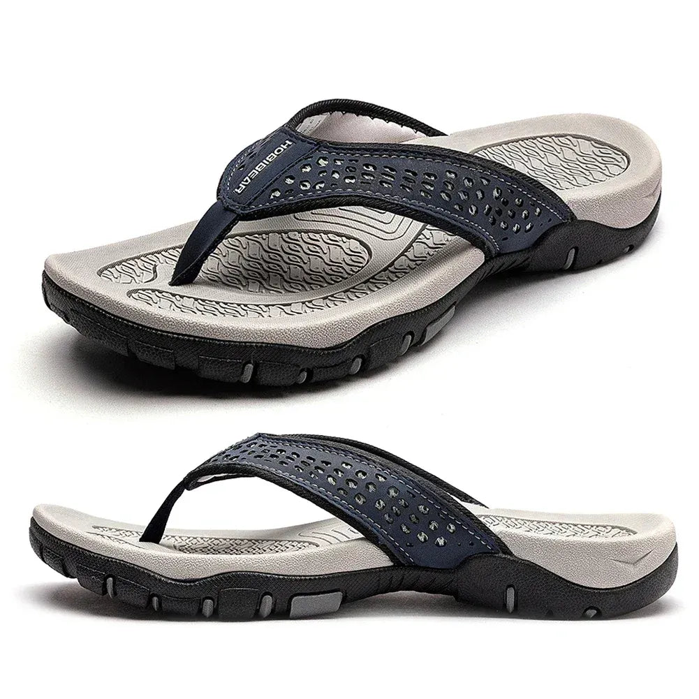Comfortable Men's Sports Flip Flops with Arch Support Sandals