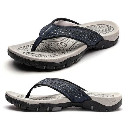 Comfortable Men's Sports Flip Flops with Arch Support Sandals