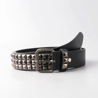 Black Genuine Leather Waist Belt