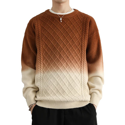 Colorful Ombre Knitted Sweater