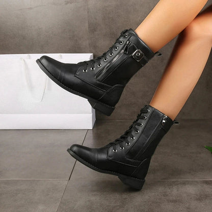Brandy Leather Boots Caliboot