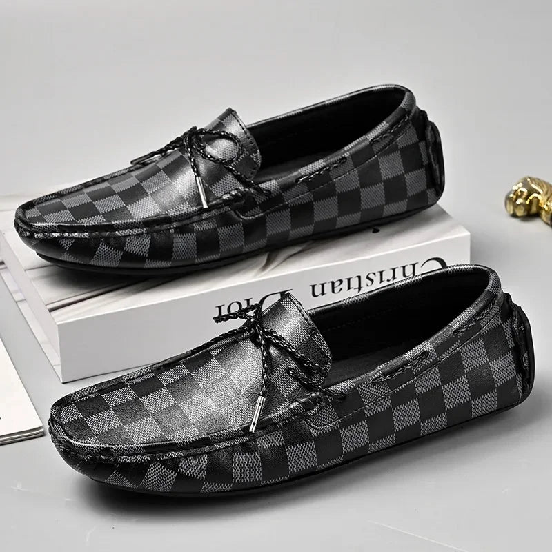 Classic Real Leather Slip On Shoes