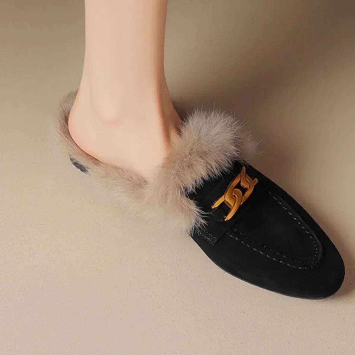 Women's Fur Mules Madona Whisper
