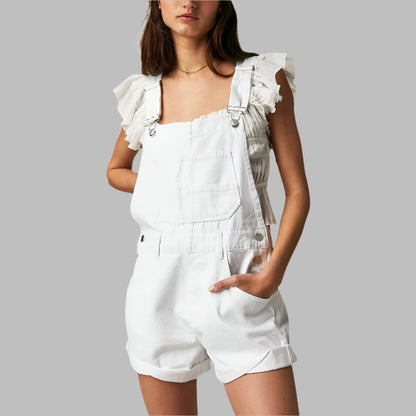 Women's Sleeveless Denim Jumpsuit Casual