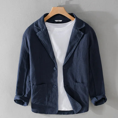 Women's Linen Blazer Italian Style Beige