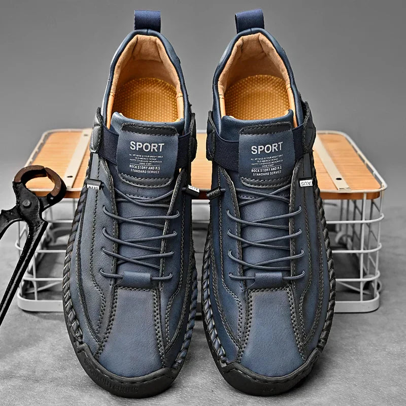 Men's Walking Sneakers Moc Stitching Durable Outsole