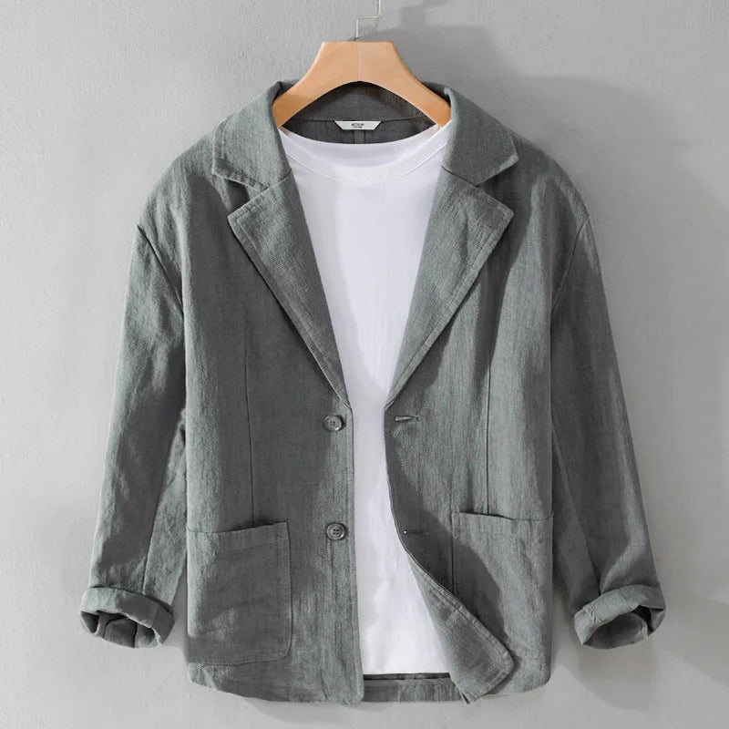 Women's Linen Blazer Italian Style Beige
