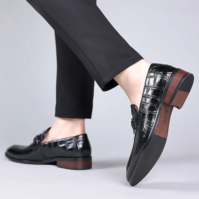 Men's Leather Slip On Shoes