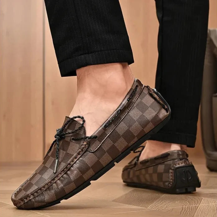 Classic Real Leather Slip On Shoes