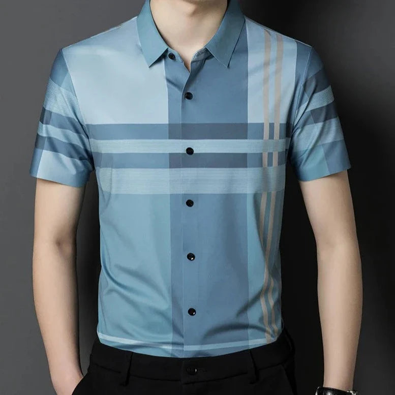 Classic Striped Short Sleeve Shirt