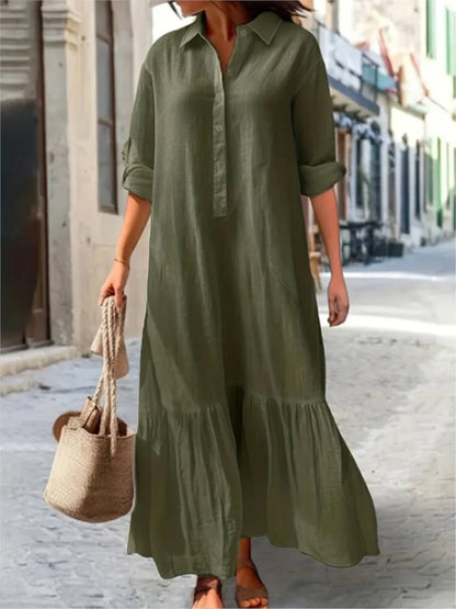 Flowy Layered Maxi Dress for Women