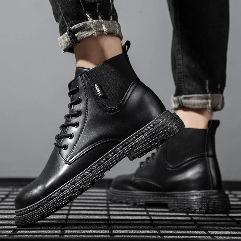 Classic Brown Leather Ankle Boots
