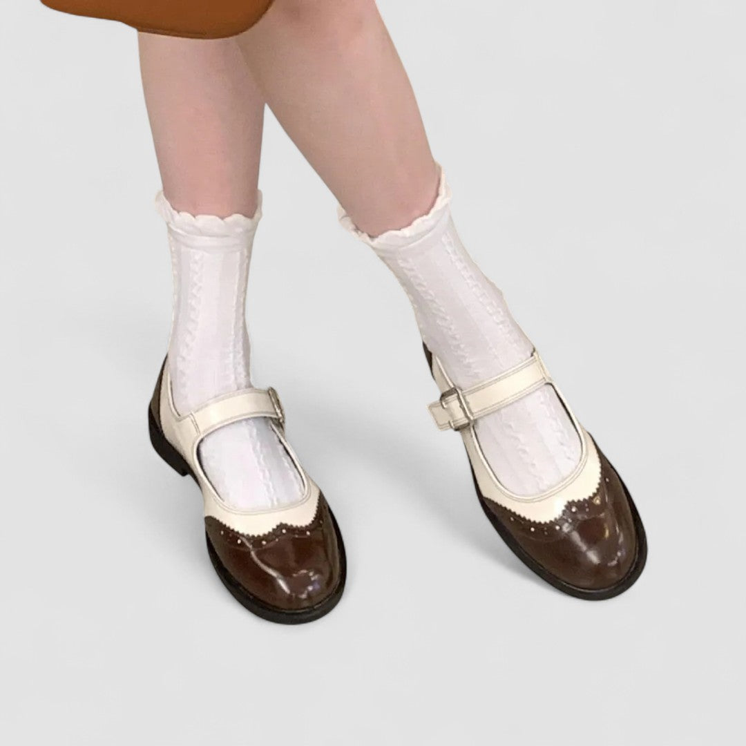 Women's Mary Jane Shoes Closed Toe Buckle