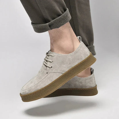 Men's Suede Sneakers Versatile Brown
