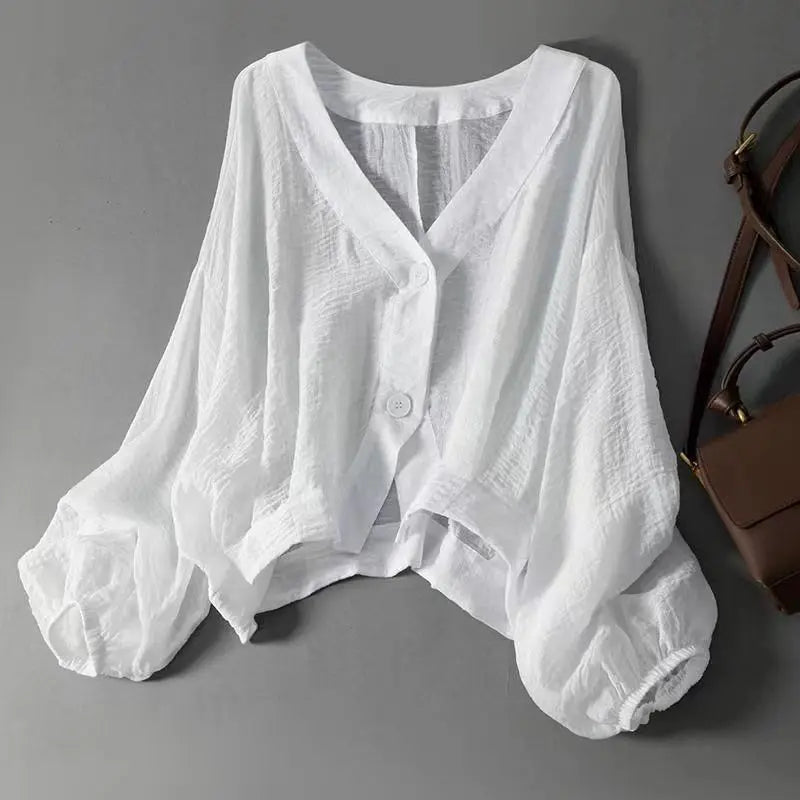 Eliana Women's Linen Blouse - VibreMode