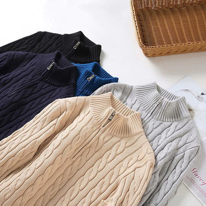 Men's Half Zip Sweater Classic Style