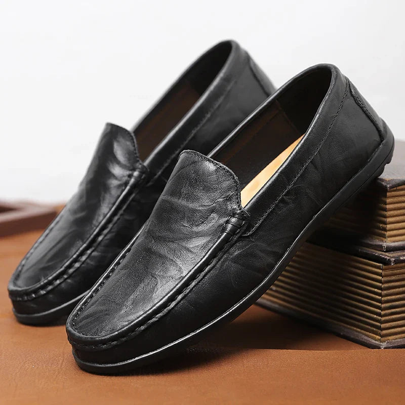 Men's Real Leather Slip On Shoes