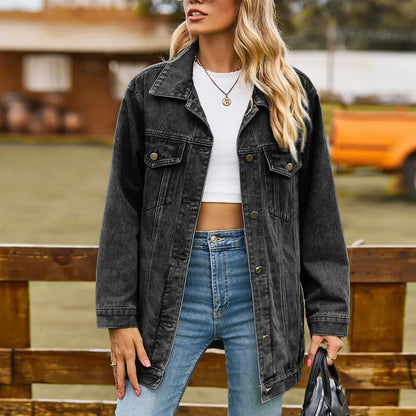 Women's Vintage Denim Jacket - VibreMode