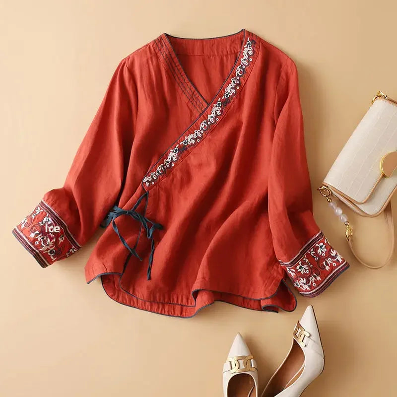 Relaxed Fit Blouse Lightweight Breeze Pattern