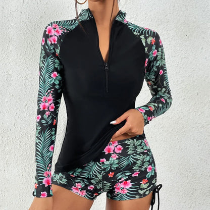Women's Two-Piece Rashguard Swimsuit - VibreMode
