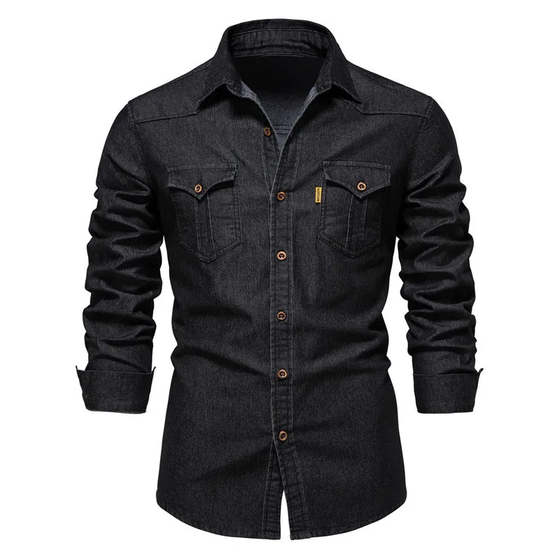 Mens Casual Short Sleeve Button Shirt