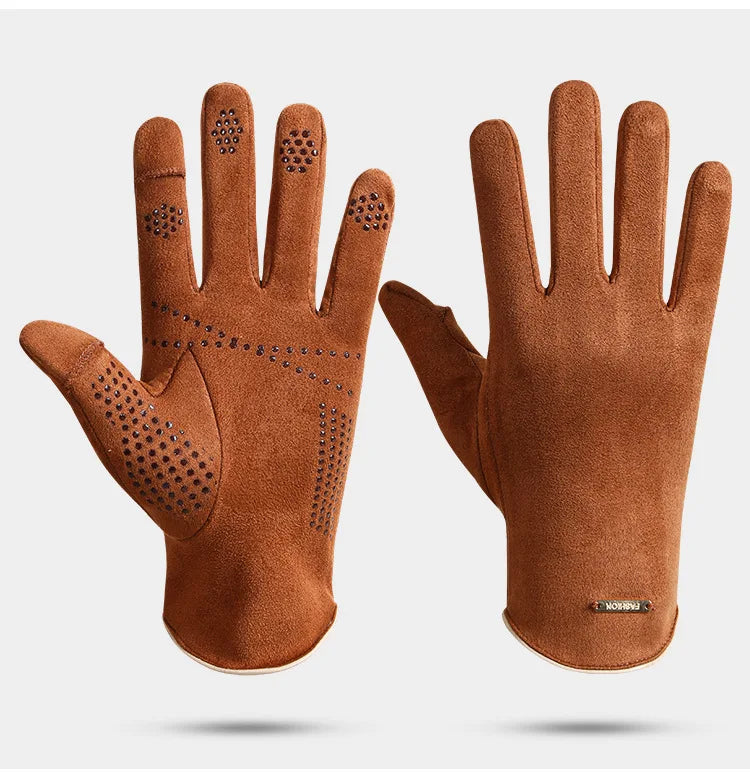Marzella Women's Faux Suede Work Gloves
