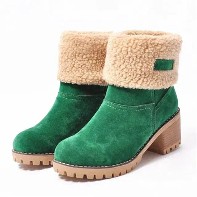 Women's Wool Mid Calf Winter Boots