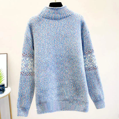 Women's High Neck Turtleneck Sweater