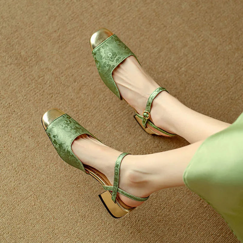 Elegant Low Heel Sandals