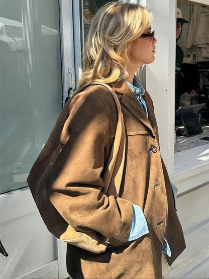Women's Suede Leather Jacket
