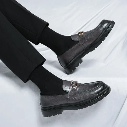 Classic Mens Leather Slip On Shoes