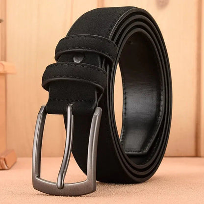 Men's Adjustable Leather Belt Everyday Comfort - VibreMode