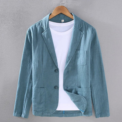 Renzo Men's Cotton Linen Blazer