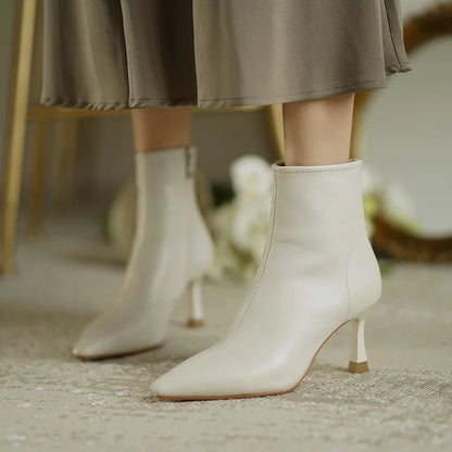 Stylish Low Heel Ankle Boots