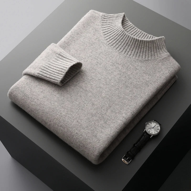 Selviano Men's Wool Pullover Sweater