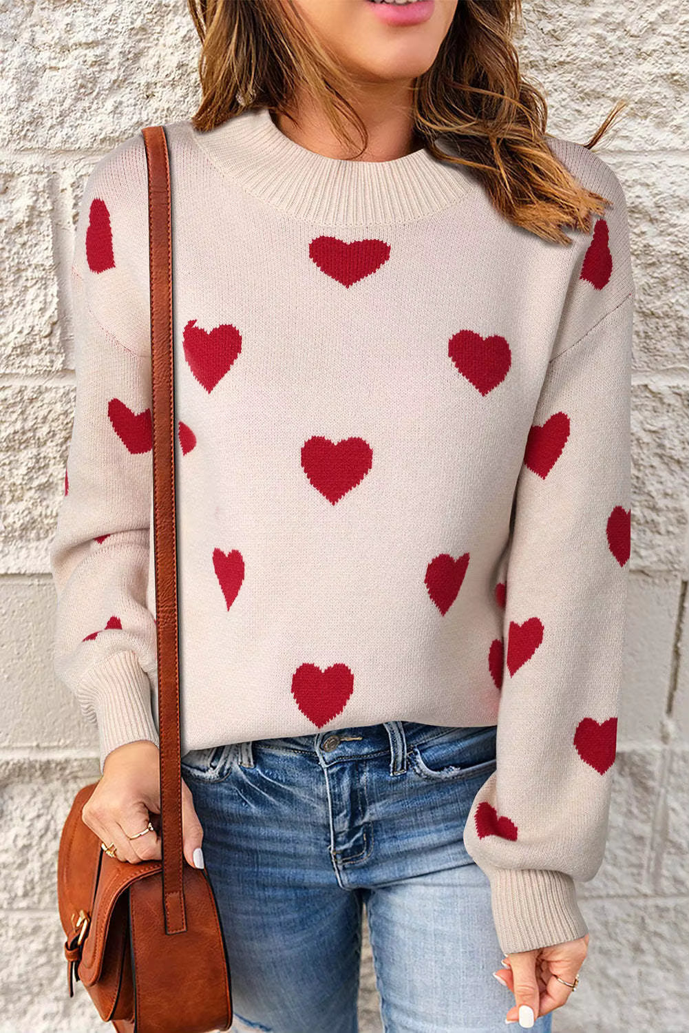 Classic Heart Pattern Sweater