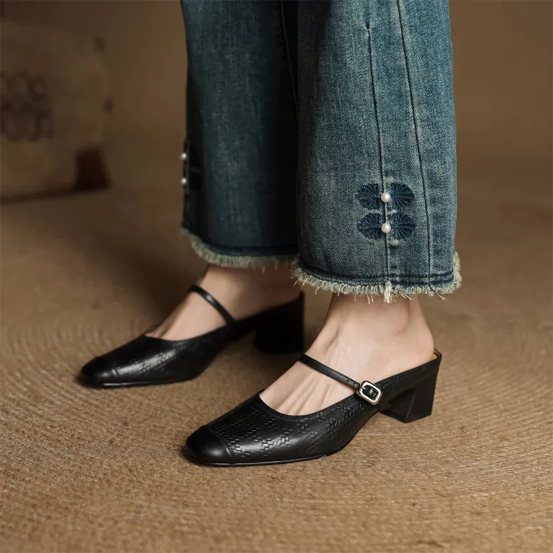 Women's Genuine Leather Mules