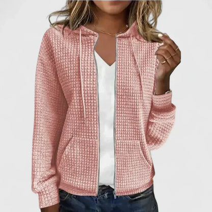 Women's Zip Front Hooded Cardigan