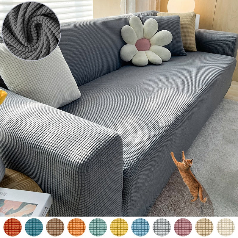 Stretch Sofa Slipcover Non-Slip Fabric Protector