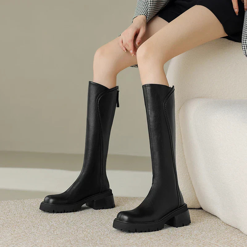 Luxury Women's Real Leather Ankle Boots