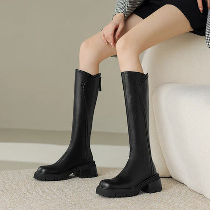 Luxury Women's Real Leather Ankle Boots