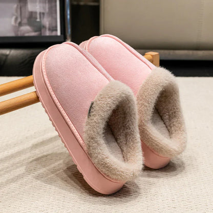 Women's Plush Slippers Warm Lining Non-Slip Sole - VibreMode