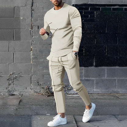 Relaxed Fit Men's 2 Piece Suit Set