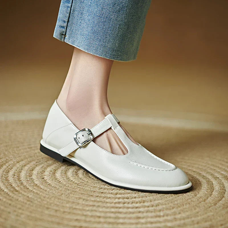 Women's Mary Jane Flats Round Toe Low Heel